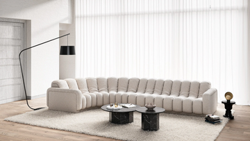 SALAMI - Curved 6 seater fabric sofa by grado design - view 3